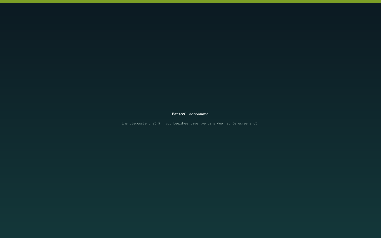 Het installateursportaal van Energiedossier.net